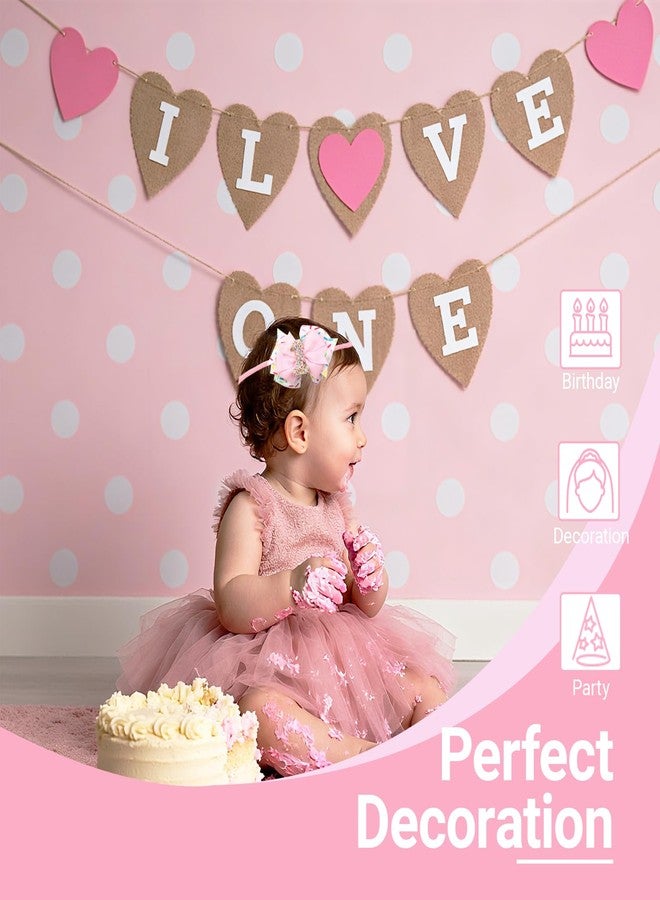 Papoopy Birthday Hair Bow for Party, Headband for 1st Birthday Decorations - Image 4